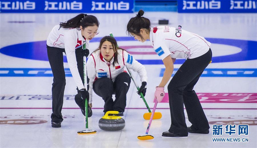 （體育）（1）冰壺——青海國(guó)際精英賽：中國(guó)女子A隊(duì)勝美國(guó)女隊(duì) 